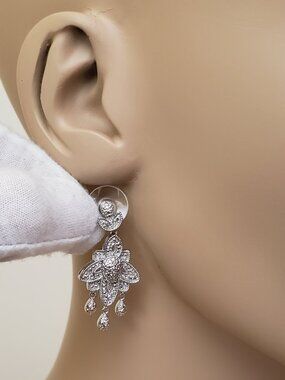 Diamond Accent Chandelier Earrings